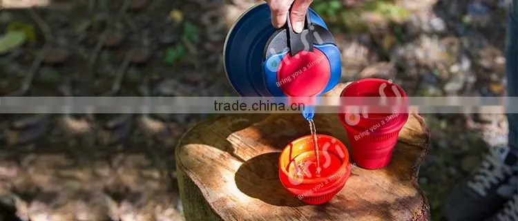 Outdoor Camping Space Saving Foldable Silicone Pot