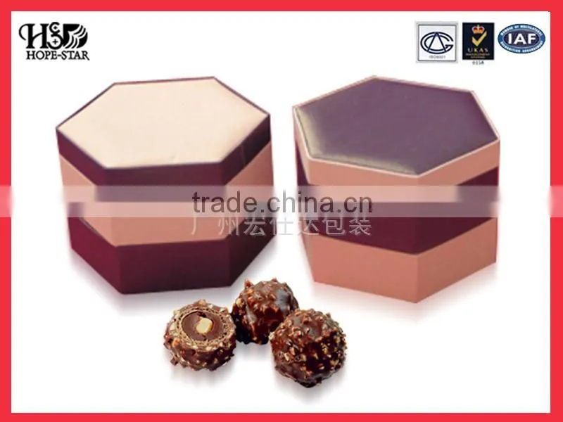 Hotsales laminated high quality empty chocolate gift box