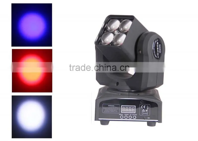 Top 1 Guangzhou 4pcs Mini LED Moving Head Light / Beam 40 Moving Head Light