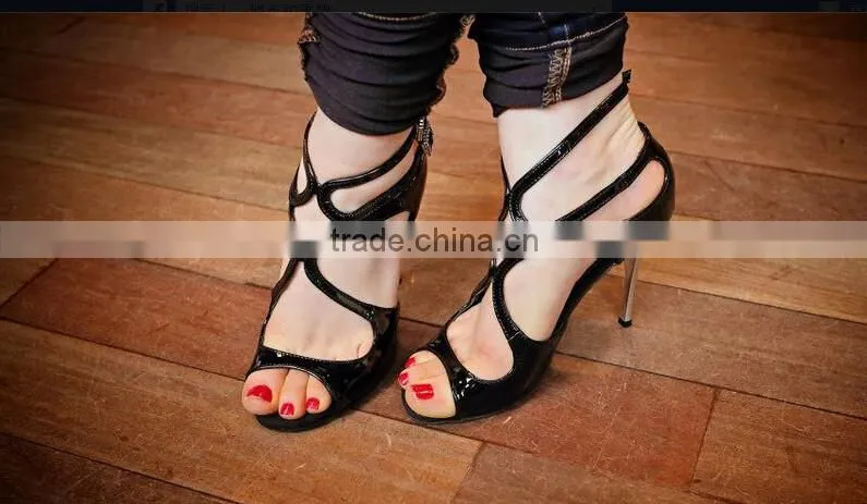 Suphini New Arrival Dance Woman Shoes Big Crystal Tango Dance Shoes