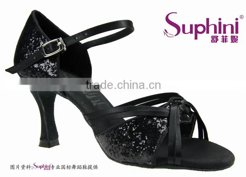 Suphini Red Glitter Shiny Sexy Latin Dance Shoes