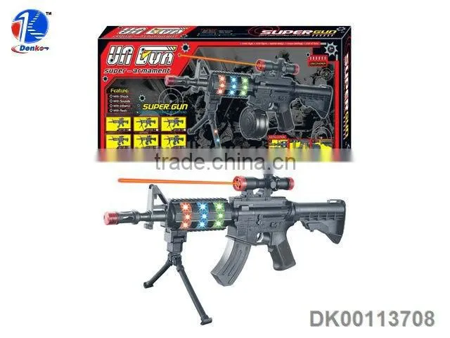 Light and Sound Vibrate B/O Gun Toys