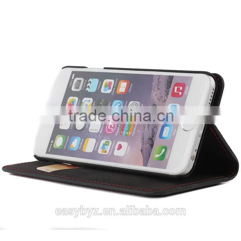 Latest fashion for iphone 6 flip case, for iphone 6 case, for iphone 6 real leather case