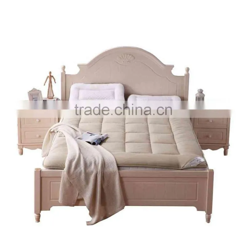 Professional Polyester Anti-Slip Quilted Cooling Mattress Pad With Elastic Corner Straps