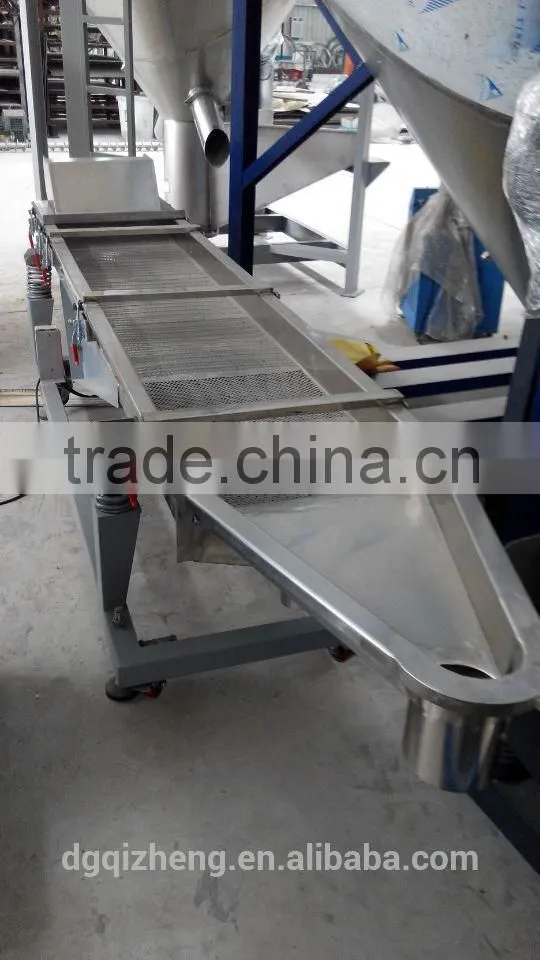 3M Stainless Steel Linear Vibrating Screen Machine for Plastic Industry or Chemical Industry or Food Industry