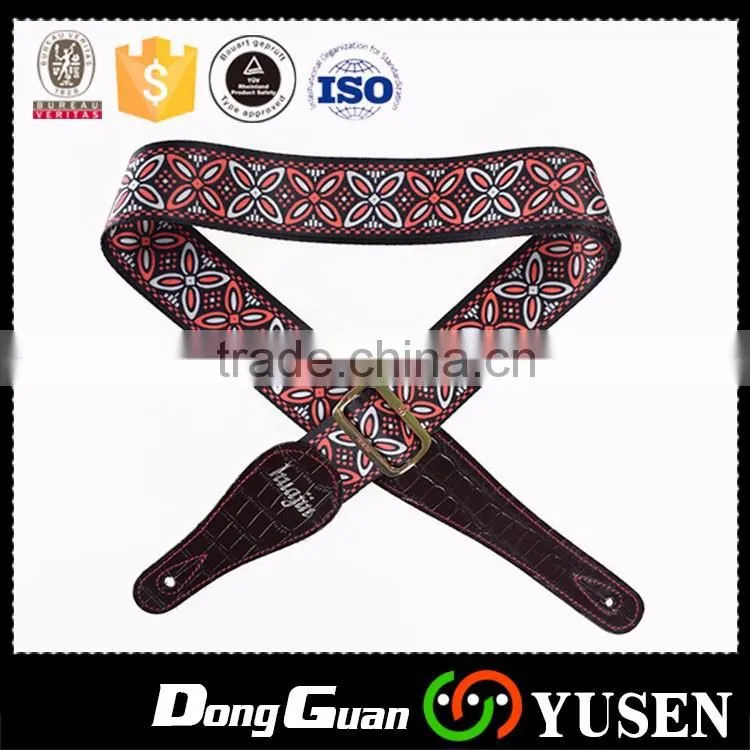 Unique style custom polyester unique guitar strap