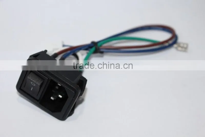 KSM cable and wire harness OEM for Power VH3.96-3P -headed cable 1 meter long three -wire power cord 3.96mm pitch cable terminal