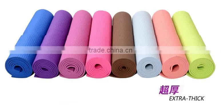 High Quality PVC 7mm Yoga Mat Indoor Fitness Equipments Body building pad
