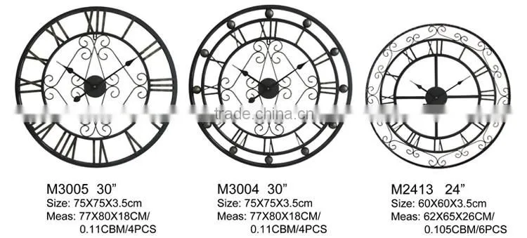 Large wall clock home decorative quartz clock