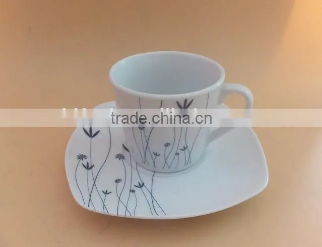 200cc simple coffee and tea set coffee set porcelain tea cup sets stock