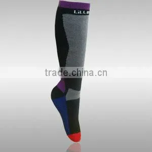 2014 custom knee high terry ski socks spoty socks