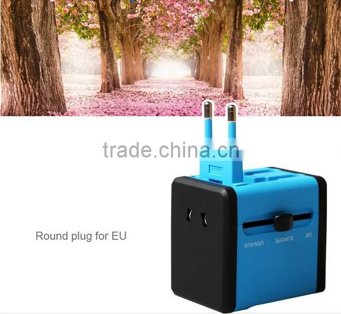 Promotional International power travel adaptor with usb port Electric travel adapter