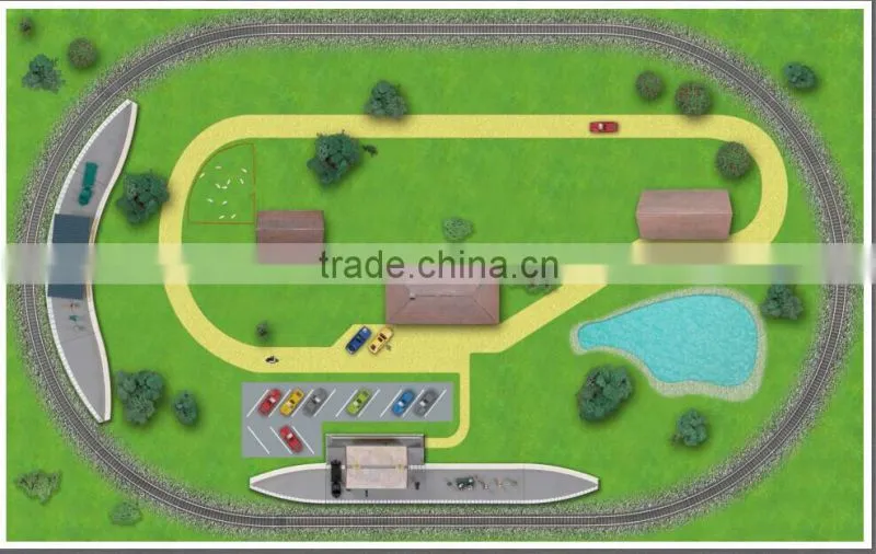 PEVA printed cartoon design table pad/floor mats/grass mats/plants mats