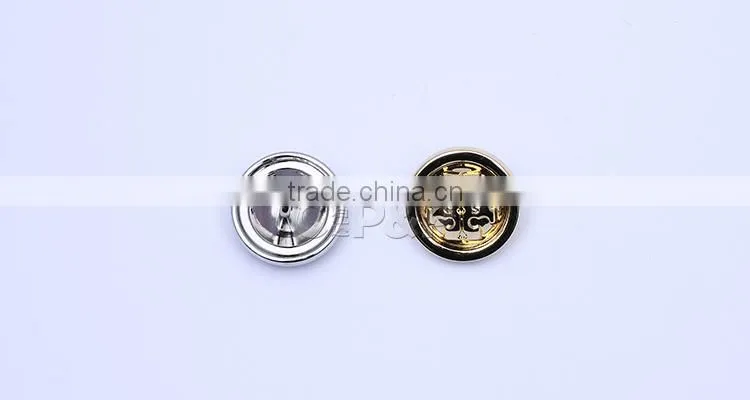 Gold good polishing sew button for woman dress
