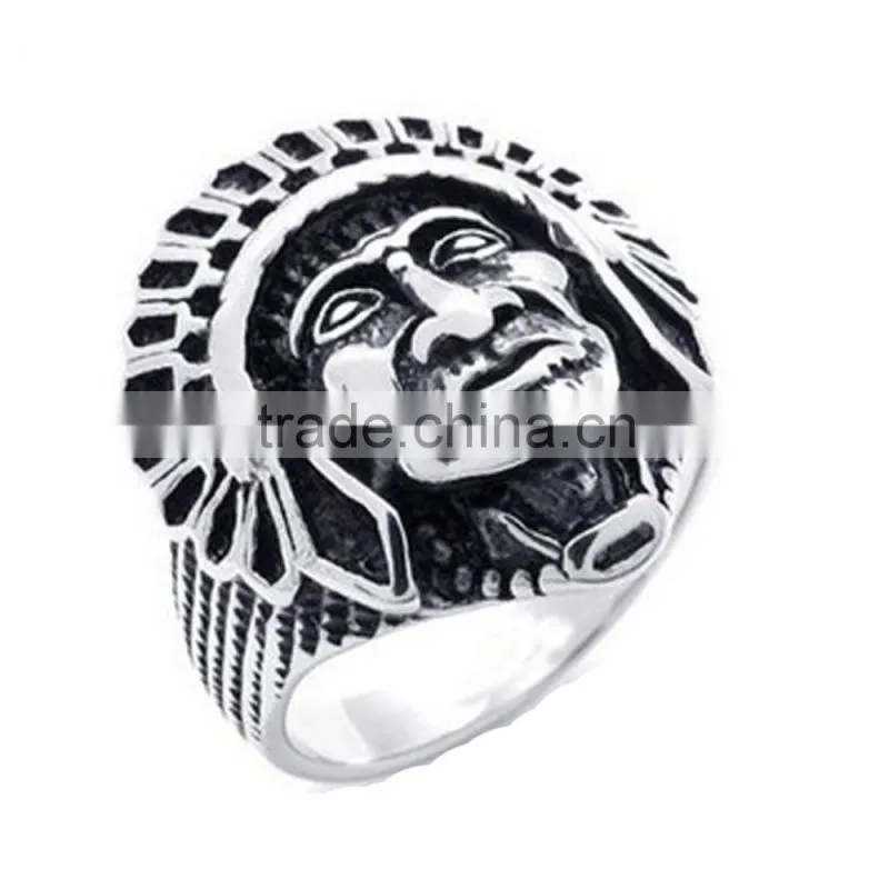 Jingli Jewelry China factory best seller stainless steel crystal women skull rings (HS-109)