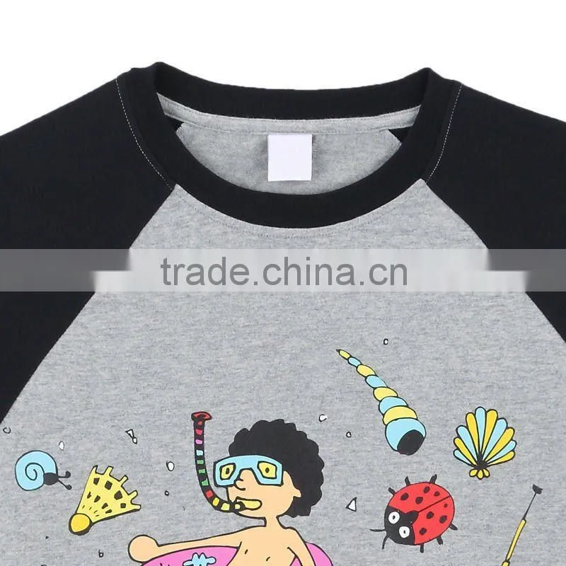 Kids and Childrens Long Sleeve Printing T-shirt