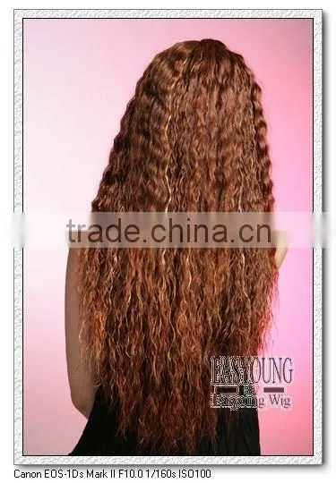 Alibaba wholesale long afro curly red synthetic hair wigs for black women