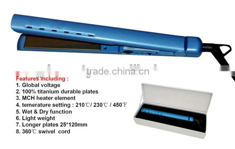 Qianyi Ceramic 2in1 Professional Flat Iron Hair Straightener