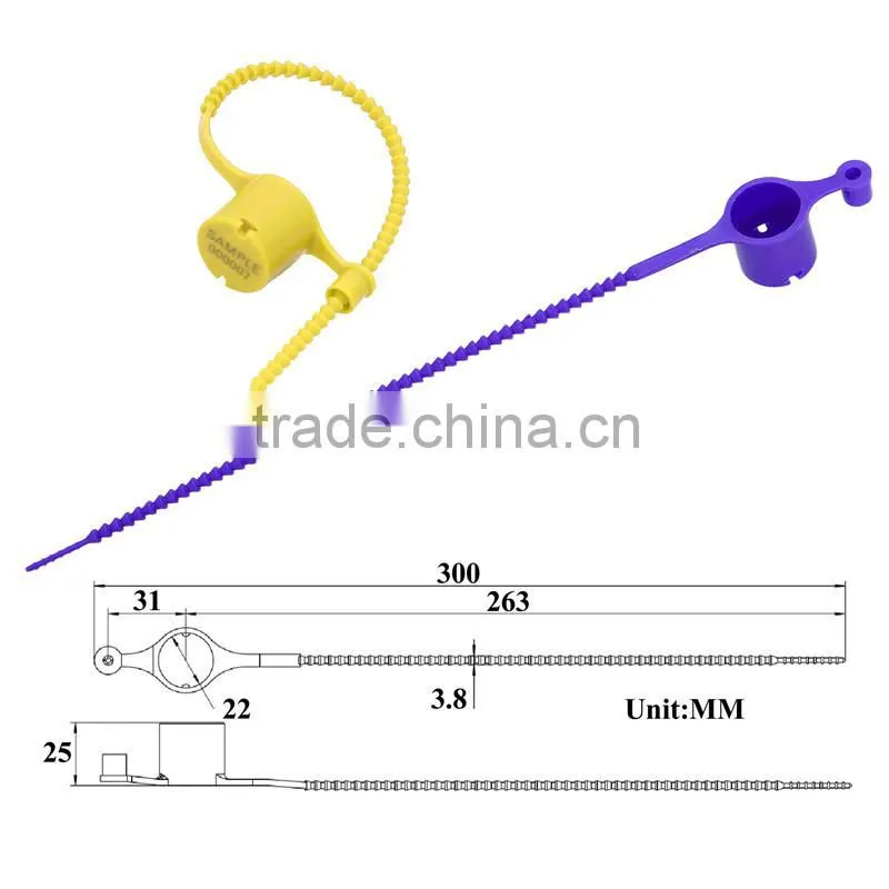 Valve and Tank Trucks One Time Use Security Plastic Seal DP- 300LCH