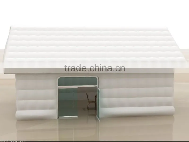 white inflatable house tent custom made inflatable cabin with roof super hot inflatable tent