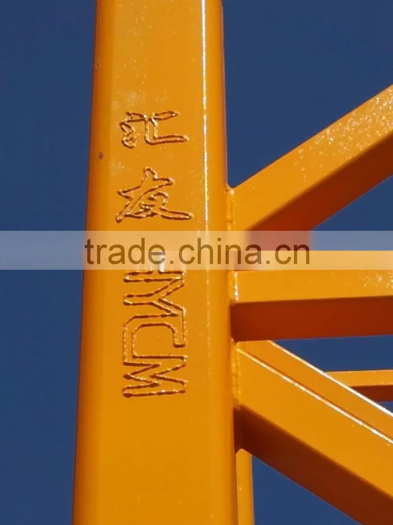 Hot sale luffing jib tower crane d125 5020