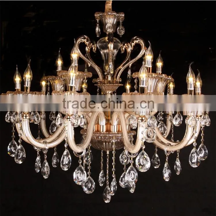 Lobby flame cheap crystal chandelier