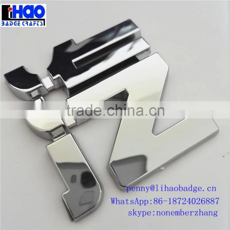 Epoxy and enamel die casting metal american car badge