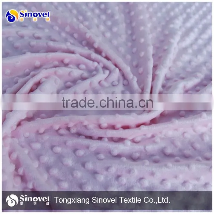High Quality Super Soft Short Pile FauxFur Fabric with Dot