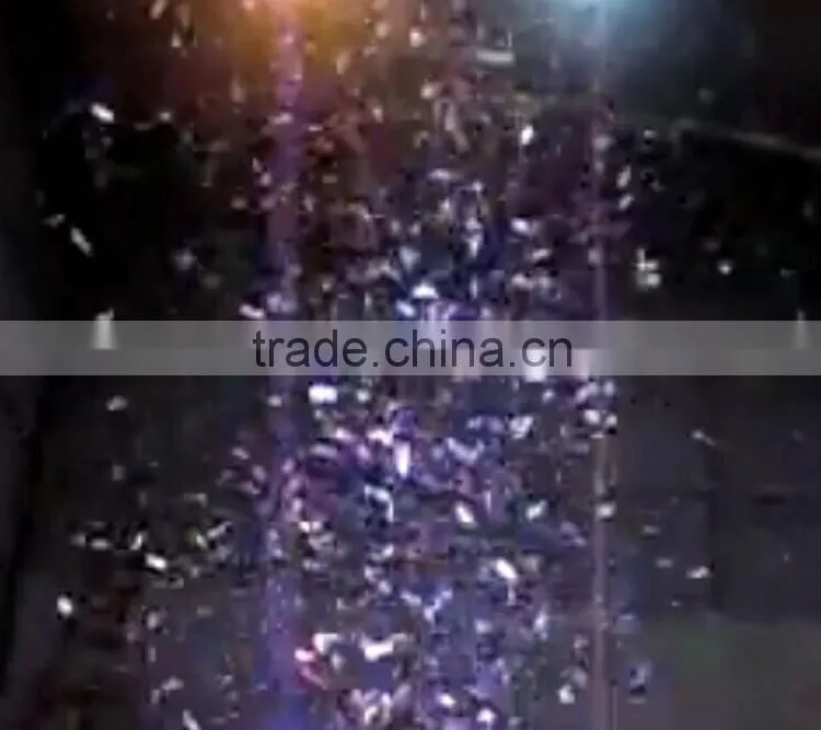 100% Factory Direct Sale DMX512 Stage Cannon with LED and Paper 15pcs 3w RGB 1200w LED Confetti Machine
