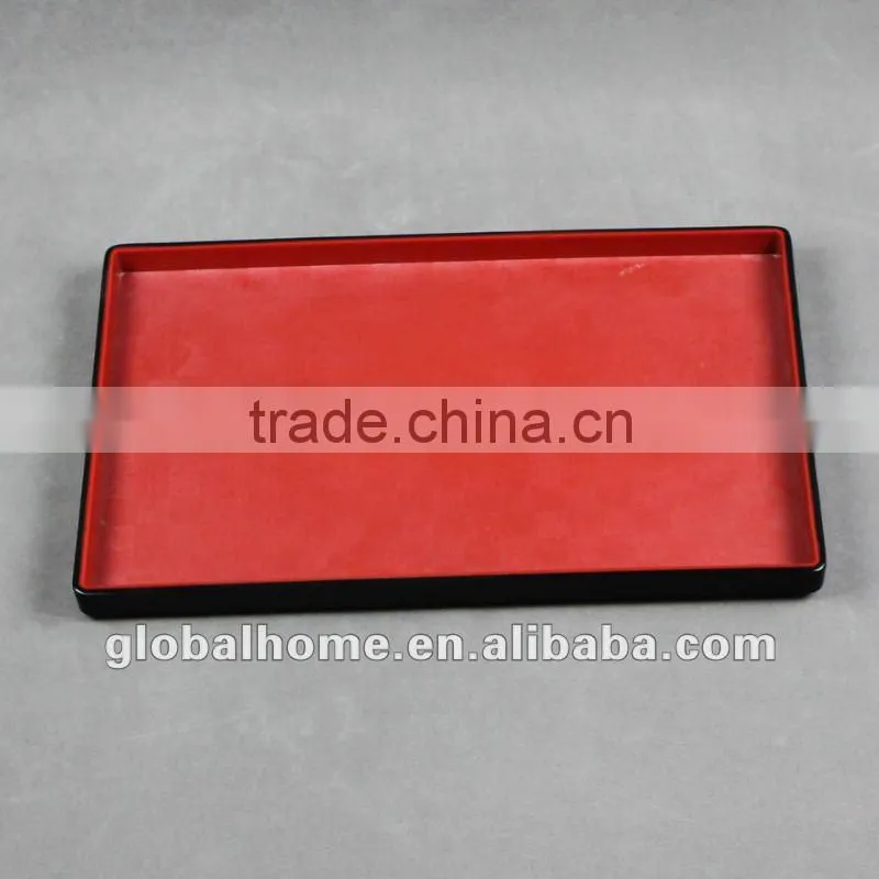 Black Melamine Anti-slip Tray