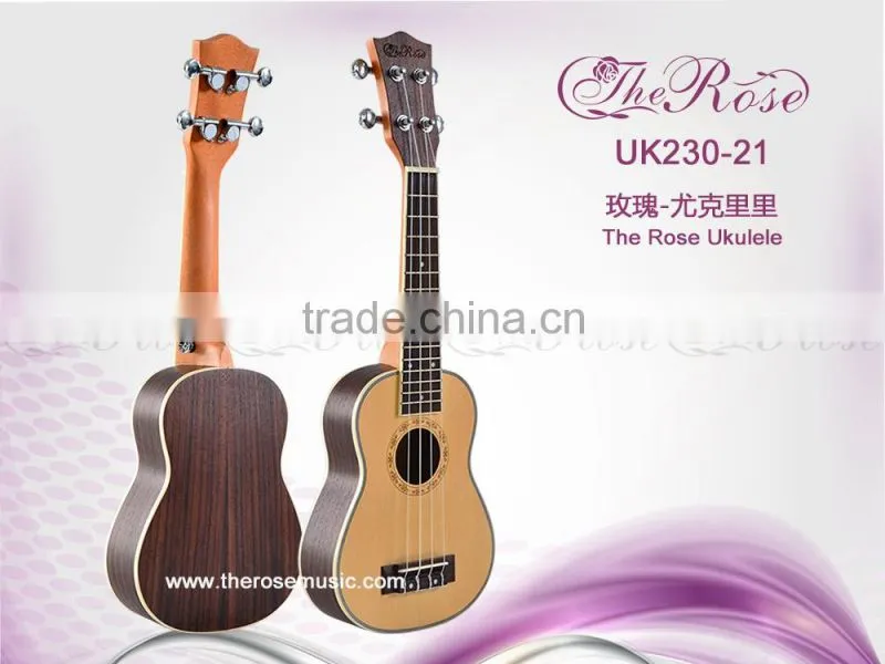 China cheap high quality 21" ukuele wholesale wooden UKuele