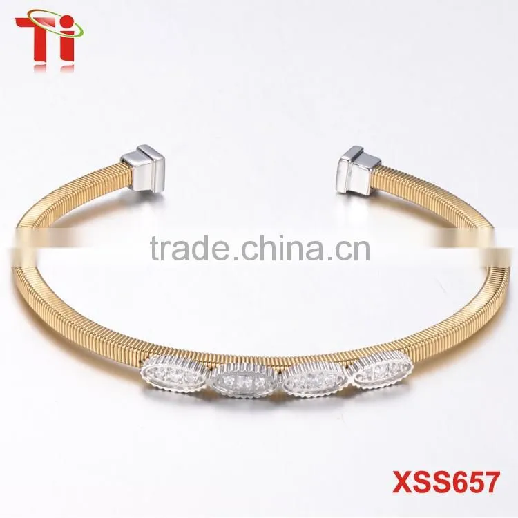 Stainless steel bracelet for girls, exquisite bracelet with adjustable end, fine chain stainless steel jewelry gift