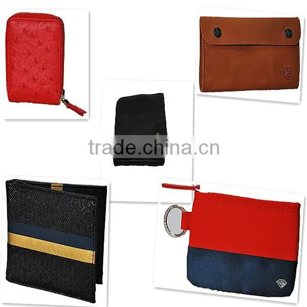 2014 best men's fashion PU leather wallet