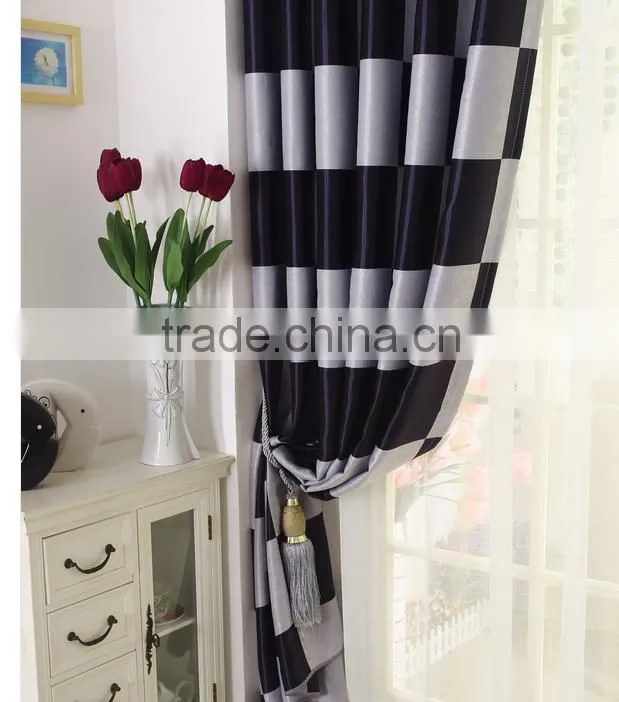 white black checks pattern very cheap curtains window curtains