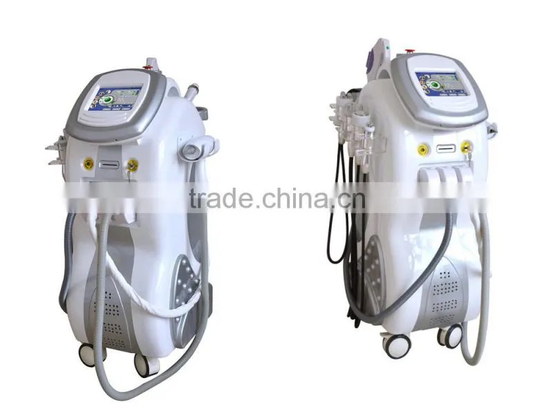 2015 Salon 9 in 1 multifunciton beauty clinic equipment with IPL +Nd yag laser