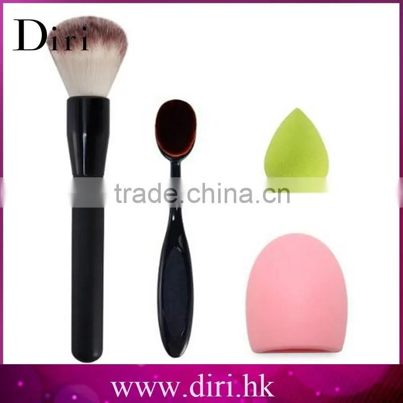 4pcs cosmetics brush set powder brush set with sponge