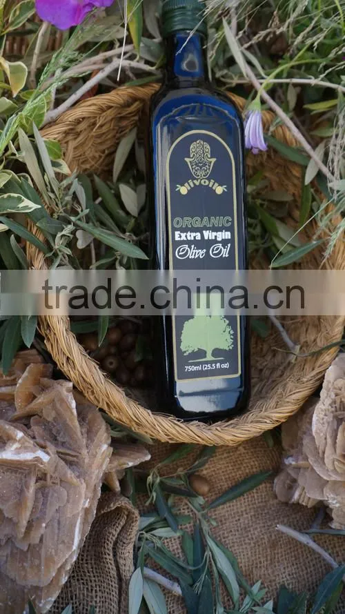 Pure Natural Extra Virgin Olive Oil.Organic Olive Oil with ISO9001 Certification. 500 ml Marasca Bottle