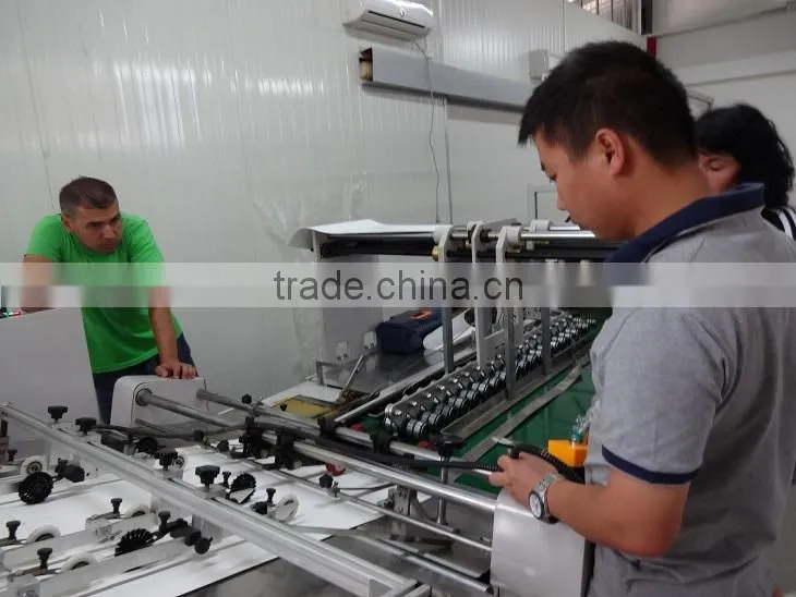 High efficiency laminated paper bag making machine