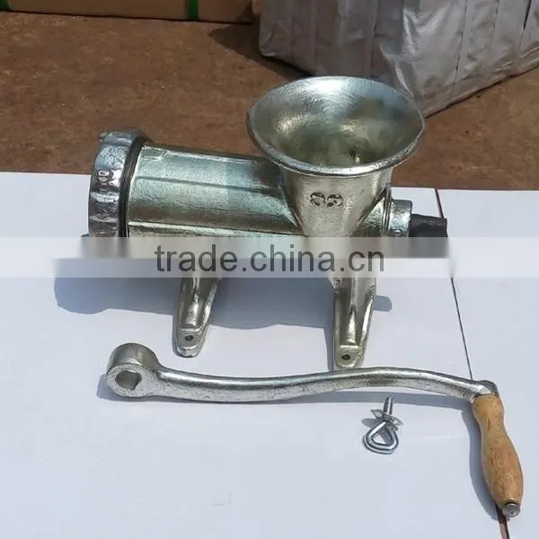 8# cast iron electroplate tinned manual meat grinder machine hand operate meat mincer