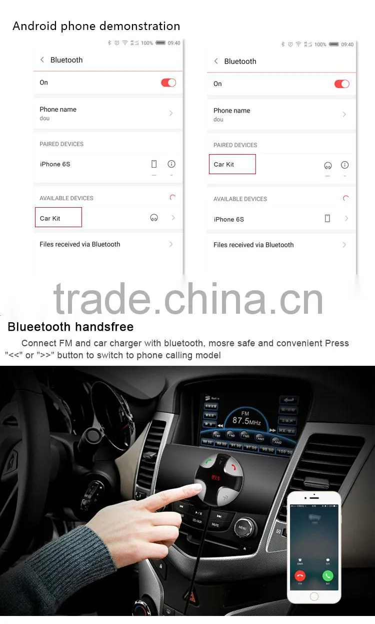 Caller with Detachable Magnetic Mount and Car USB Charger