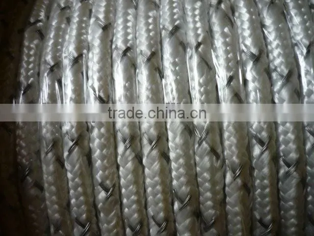 eletric fence braid rope polyester with stainless steel