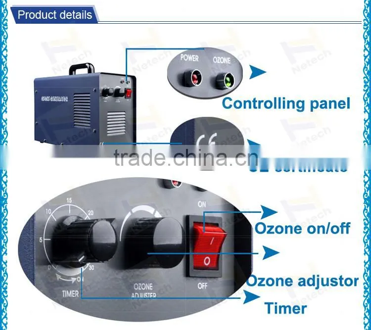 Multifunction ozone generator ceramic tube 220v 50hz for vegetable
