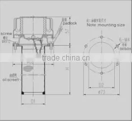 KLQ-24 Series Hydraulic Oil Tank Filler Breather Filter