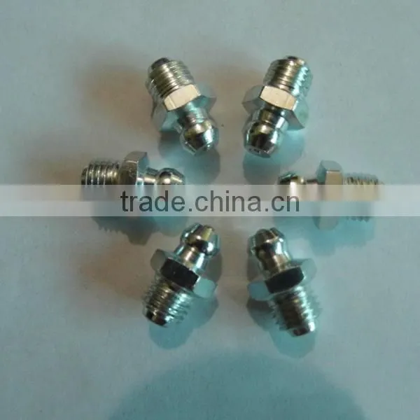 all kinds of M8x1 carbon steel grease nipples 180 degree straight