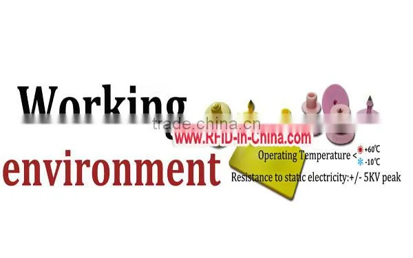 Custom PET RFID Cattle Tagss with UID Printing, HF Passive RFID Animal Ear Tags for Pigs, Sheep, and Cattle