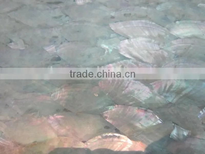 Laminate donkey ear shell veneer sheet