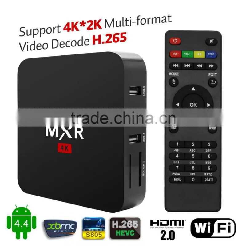 2016 Newest RK3229 MXR Smart Android tv box Quad Core 1G/8G TV Box Support 4K*2K H.265 HDMI 2.0