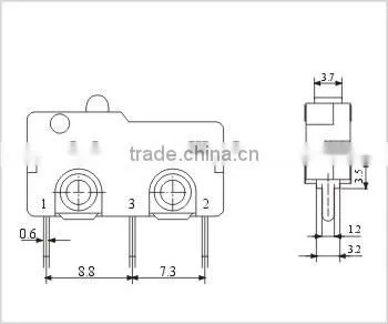 Micro switch 5a 250vac KW4-Z1P