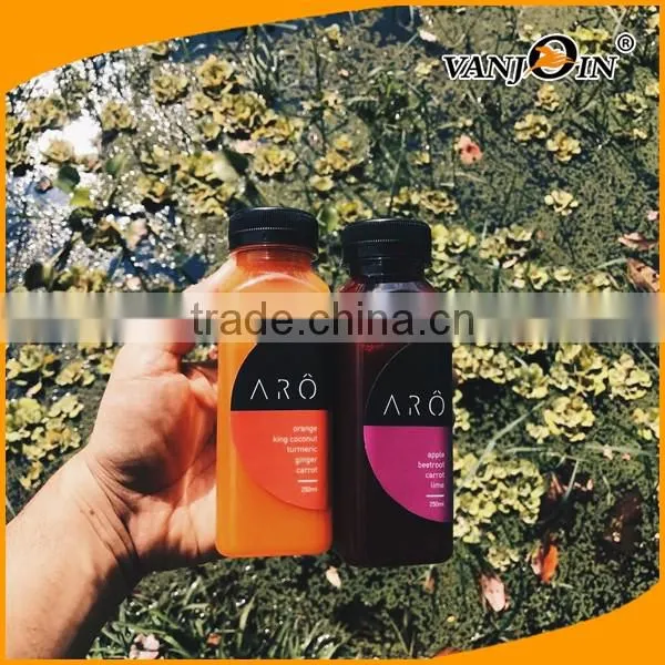 Fresh Squeezed Orange Juice Bottles with Hang Tags