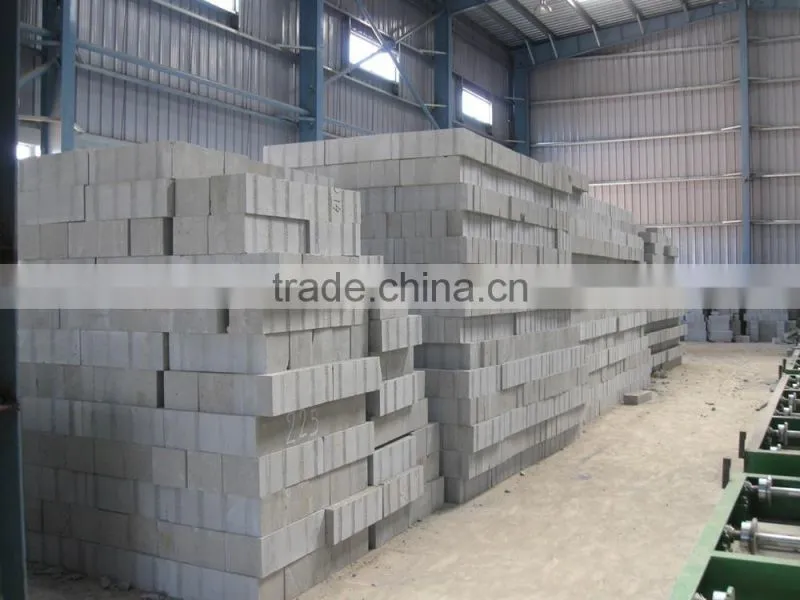 Fully automatically autoclave aerated concrete block plant